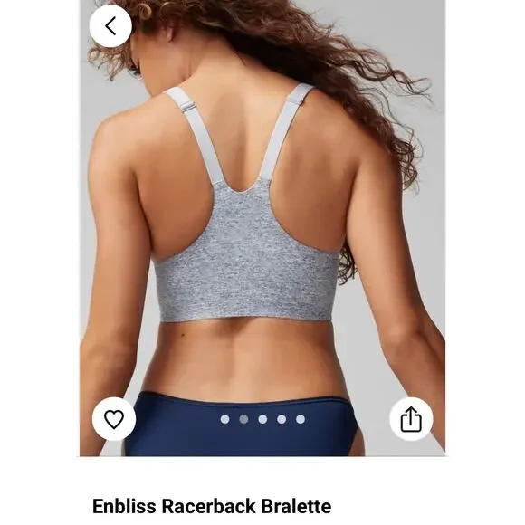 Soma Racerback Bralette NWT - Blurred Graphite - Size XL - Picture 2 of 6